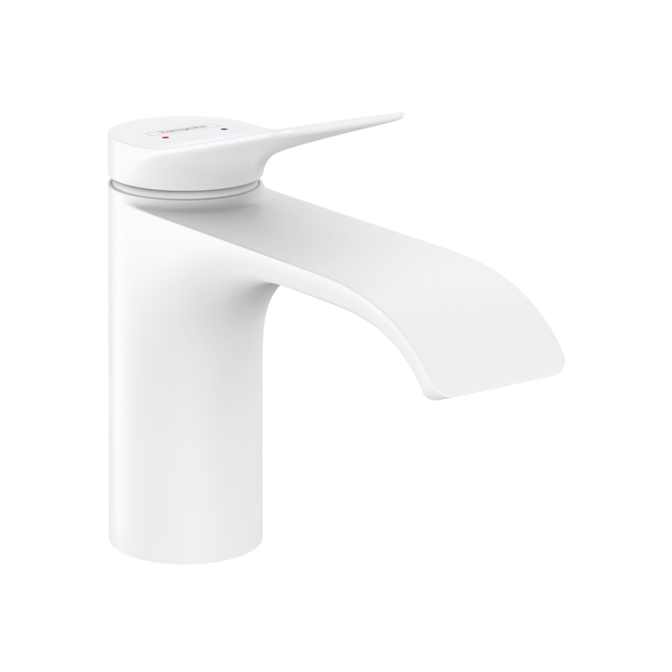 смеситель для умывальника hansgrohe vivenis 75012700 белый матовый