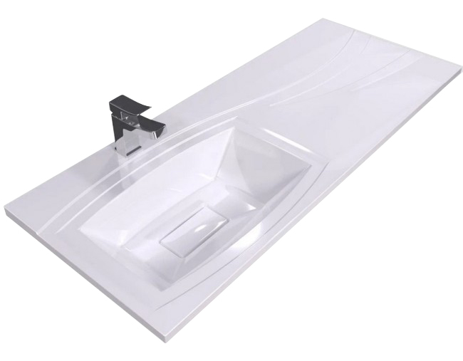 умывальник versalia elegant 120x48 белый (левый)