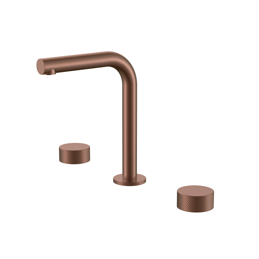 смеситель для умывальника boheme stick spirale 152-brb.4 брашированная бронза