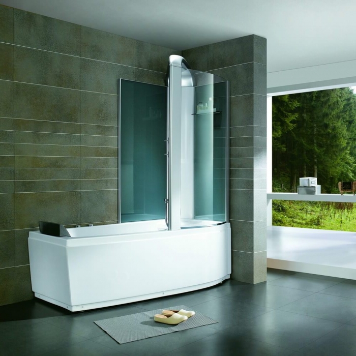 Душевой уголок Gutewetter Practic Square GK-403 115x122 (матовый хром/полистирол lines) фото 8 душевой уголок gutewetter practic square gk-403 115x122 (матовый хром/полистирол lines) фото 8