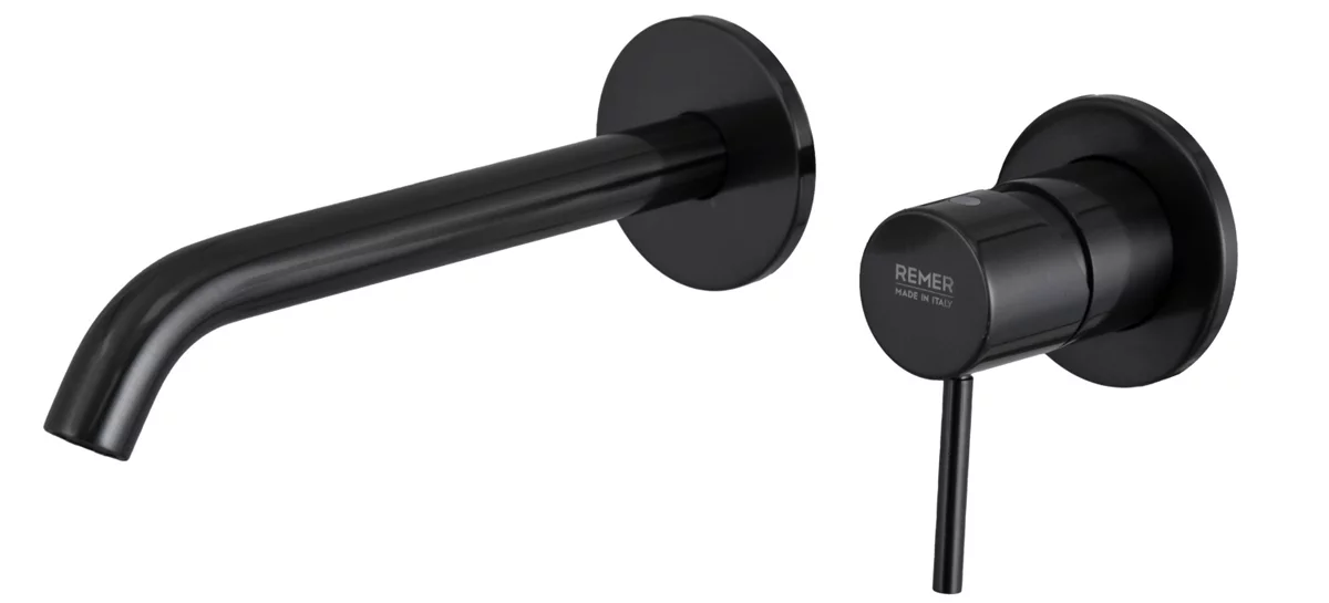 смеситель для умывальника remer x-style x15pwbcfp черный брашированный хром