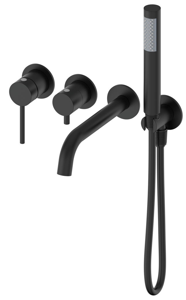 смеситель скрытого монтажа oliveeka ol-889017-mb черный матовый