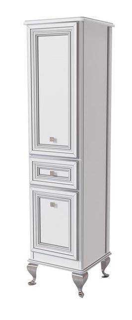 шкаф-пенал напольный caprigo fresco r 10650r-b016 белый правый