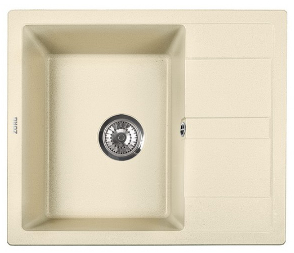 кухонная мойка zorg apollo 65x50 слоновая кость