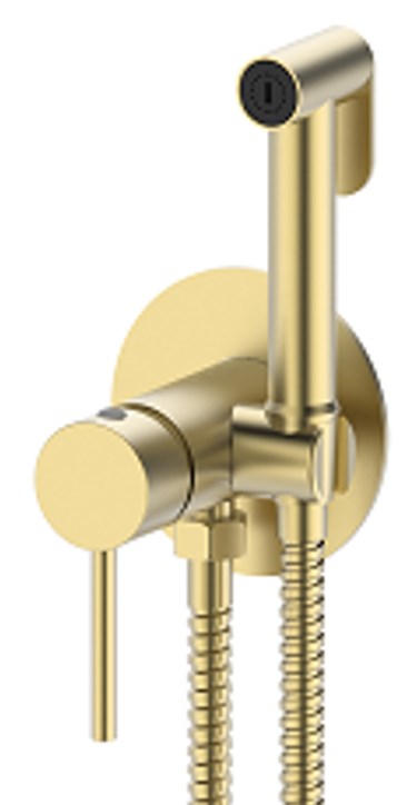 гигиенический душ с держателем vivi felice 2515 oro opaco золотой матовый