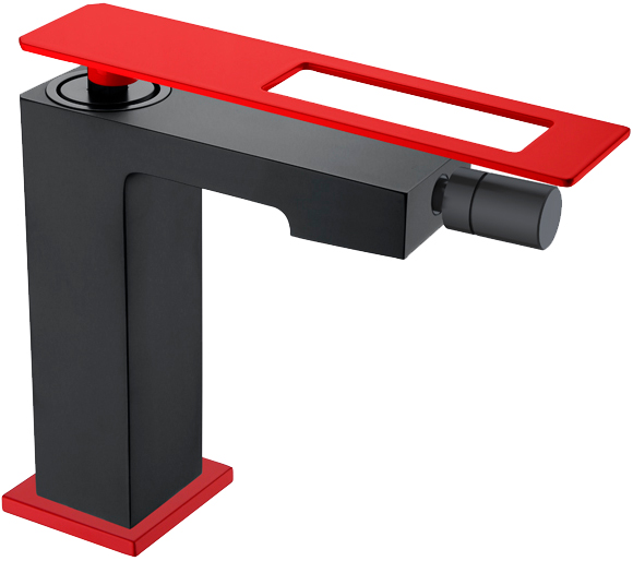 смеситель для биде boheme q 146-br black red