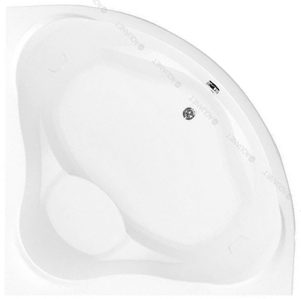 ванна акриловая aquanet malta new 150x150 с каркасом