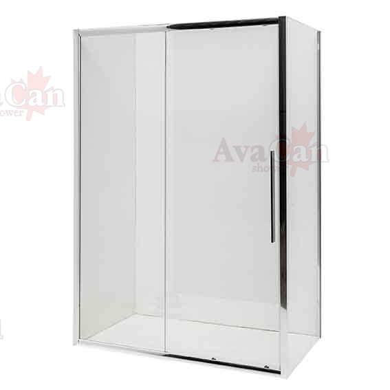 душевой уголок avacan fс 160-180 + sс90 ava 160-180x90 стекла прозрачные, профиль хром