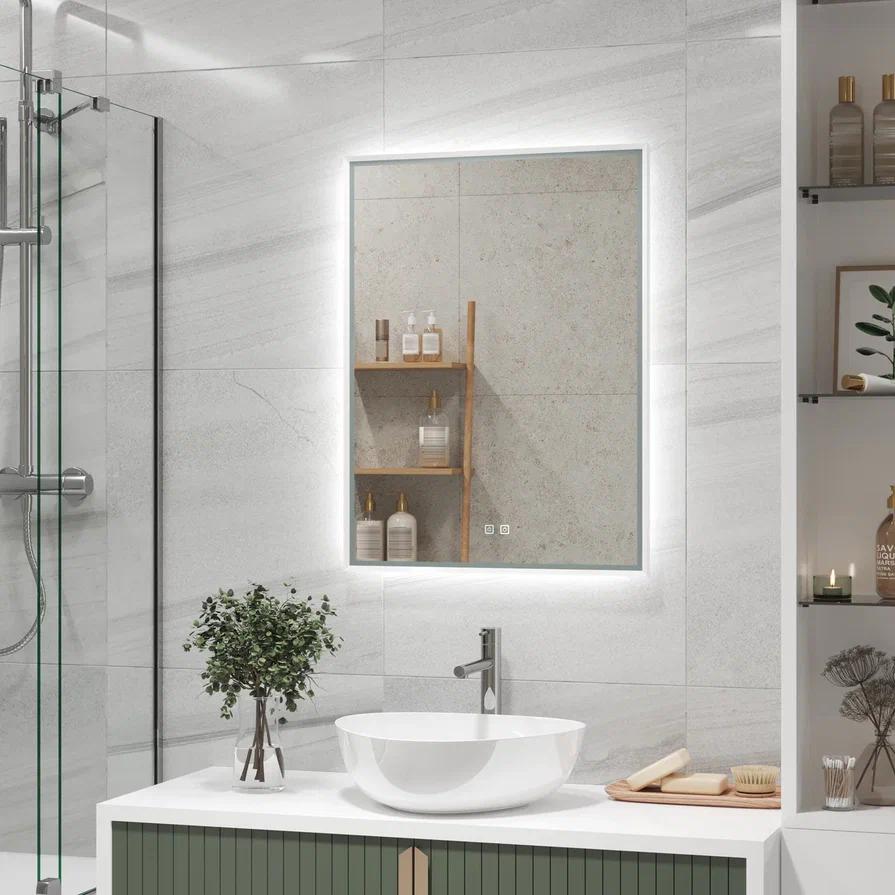 зеркало континент garcia led 50x70 белый