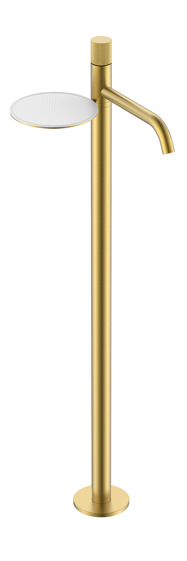смеситель напольный boheme stick matt gold 120-mg.3 брашированное золото (ручка linea)