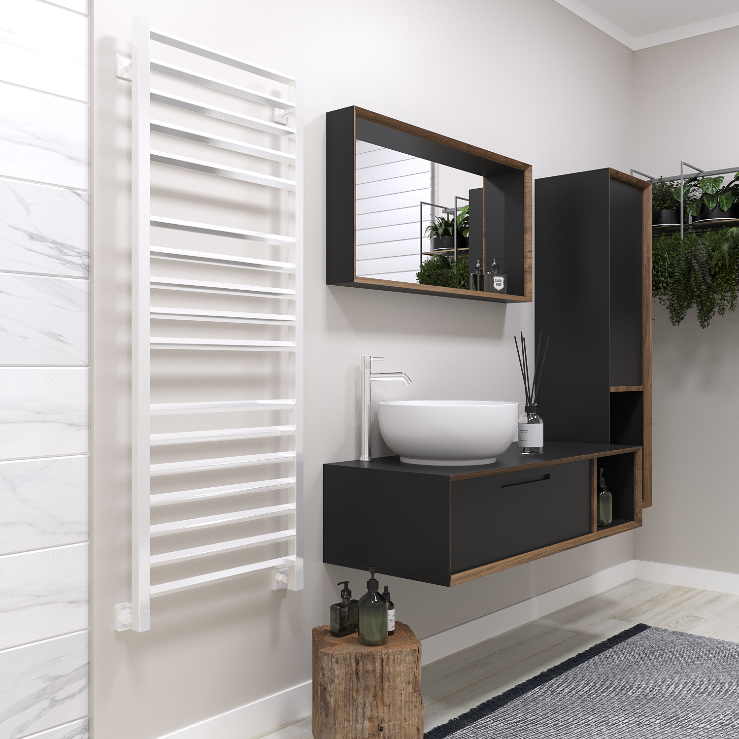 полотенцесушитель водяной stinox sorento luxe 50x140 белый глянец