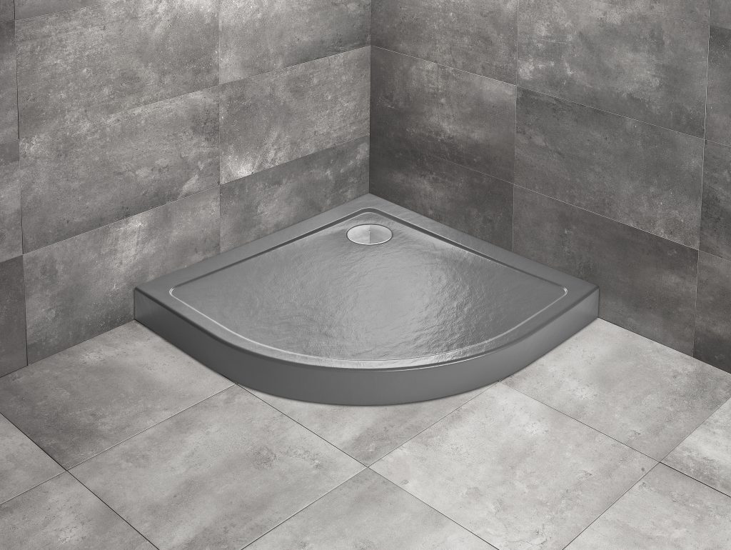 душевой поддон radaway doros a compact 90x90 stone anthracite