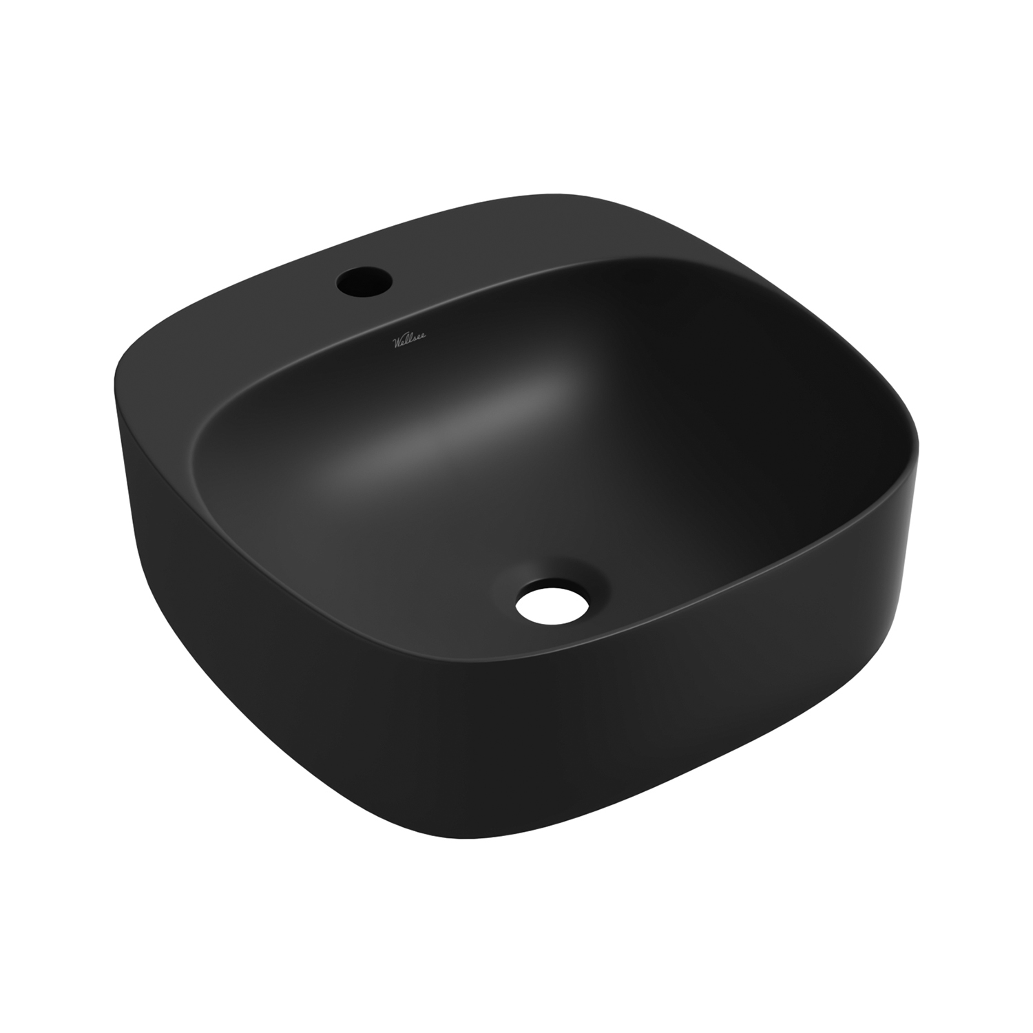 умывальник накладной wellsee ideal 326904000 42x42 черный матовый