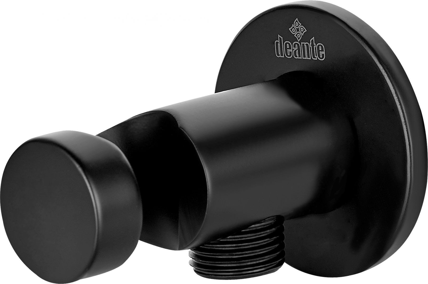 угловой соединитель deante cascada nero nac_n51k  с держателем лейки черный