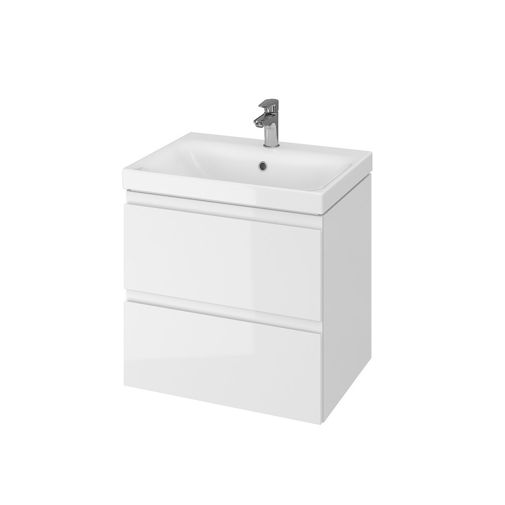 тумба cersanit moduo c умывальникom moduo 60 slim белый