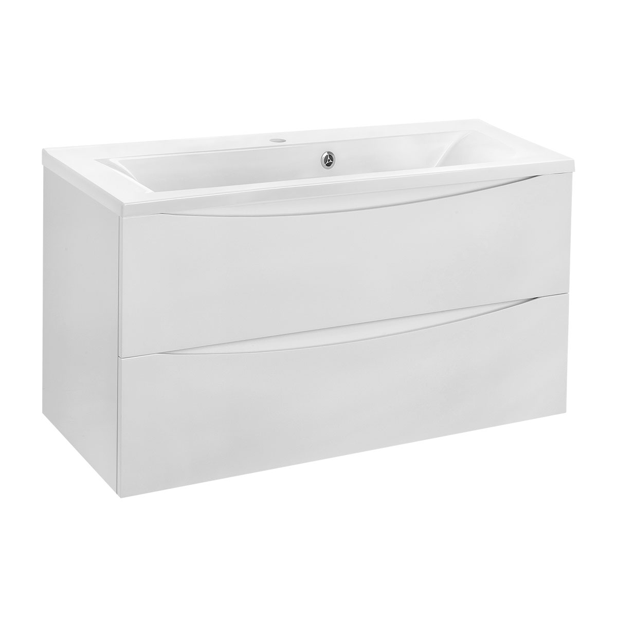 тумба подвесная vincea mia 900 g.white vmc-2ma900gw белый глянец
