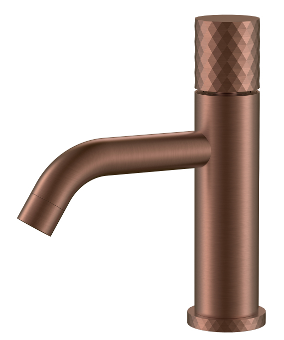 смеситель для умывальника boheme stick brushed bronze 121-brb брашированная бронза (ручка diamond)