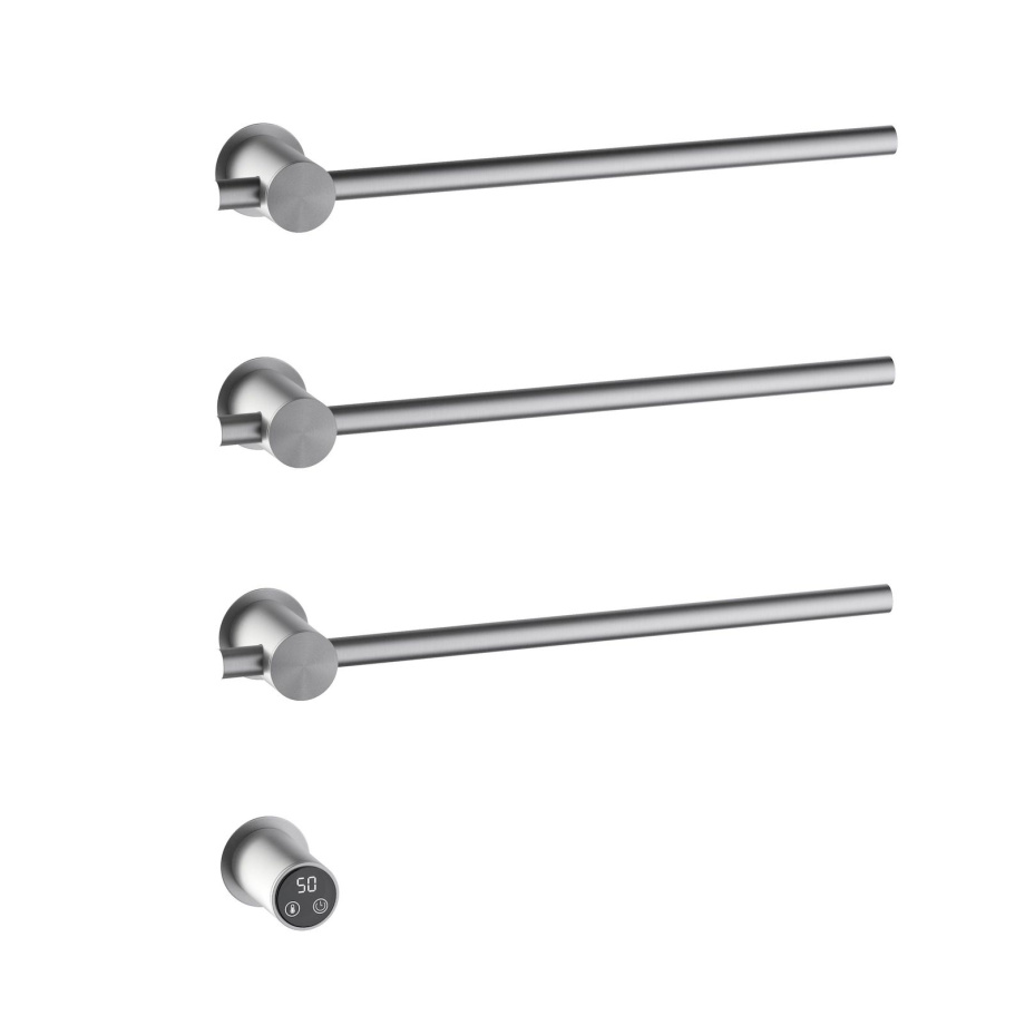 полотенцесушитель электрический timo saona 030/13sm nickel, встроенный, никель