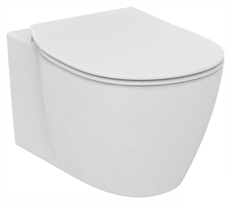унитаз подвесной ideal standard connect aquablade e047901+e772401 с тонким сиденьем softclose