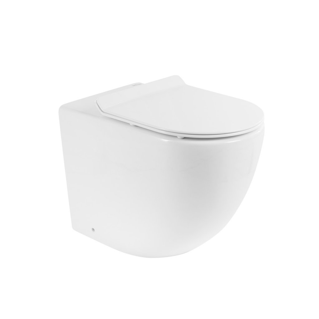 чаша унитаза приставного безободкового belbagno sfera-r bb2141cbr белая