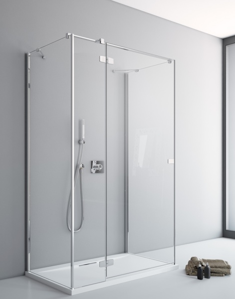 душевой уголок radaway fuenta new kdj+s 100x90 прозрачное/хром