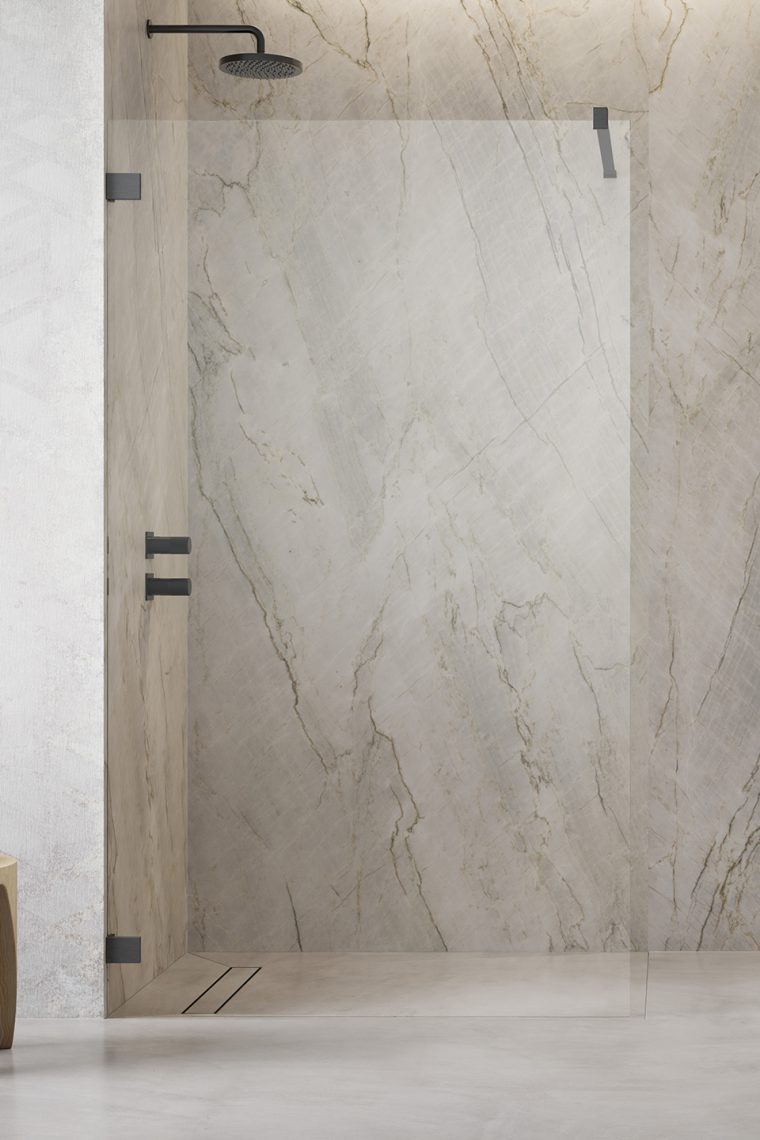 душевой уголок radaway essenza pro brushed gunmetal walk-in 120x200 стекла прозрачные, профиль брашированная оружейная сталь