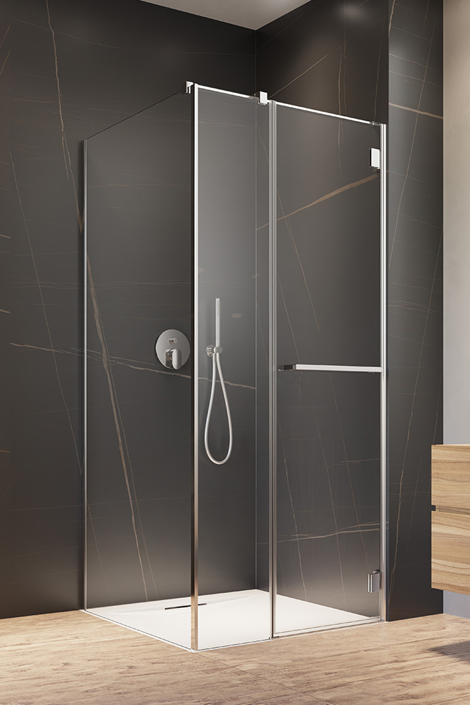 душевой уголок radaway carena kdj 90 r/l 90x90 прозрачное/хром