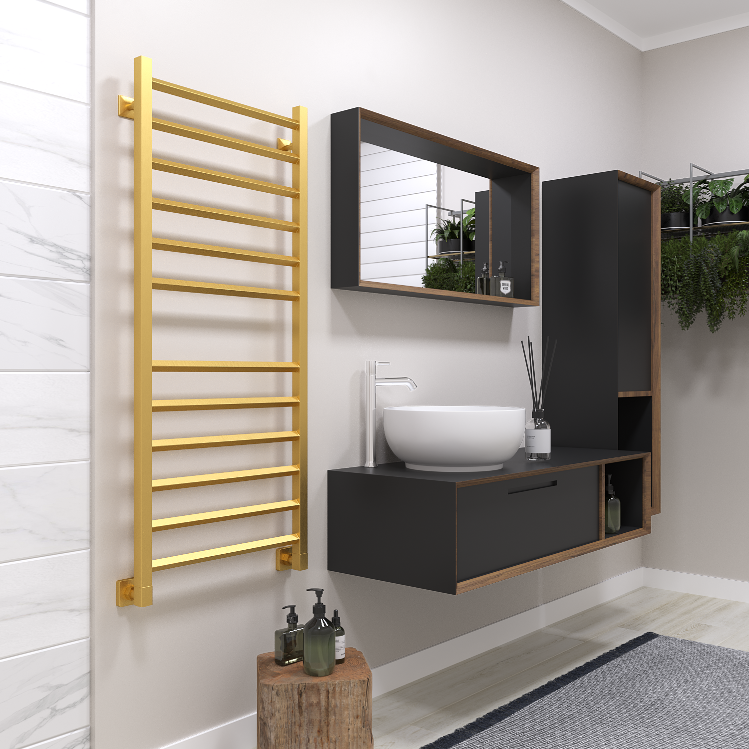 полотенцесушитель водяной stinox sorento 50x120 золото сатин