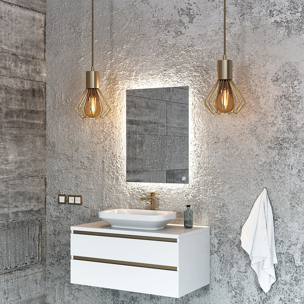 зеркало benetto торино 70x80 с led-подсветкой