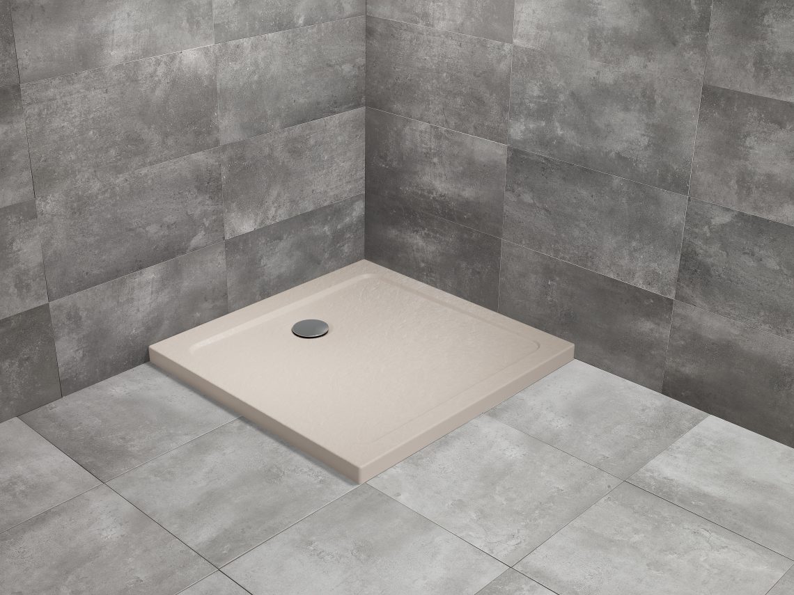 душевой поддон radaway doros c stone cashmere 90x90 кашемир