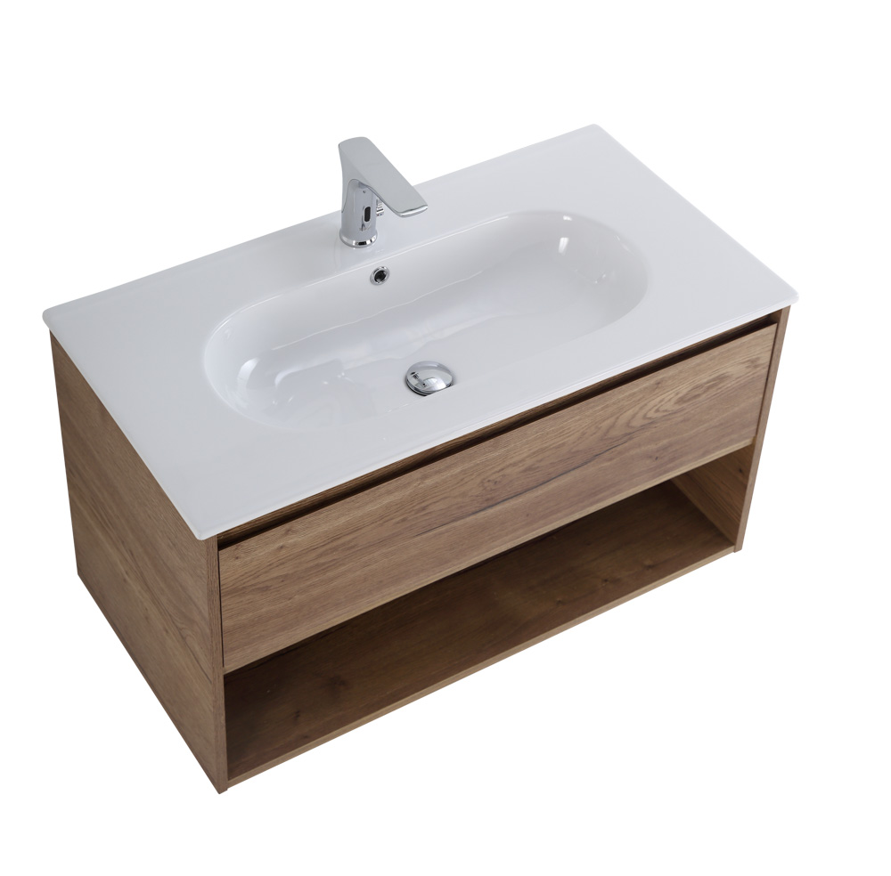 тумба под умывальник belbagno kraft-900-1c-so-rt rovere tabacco