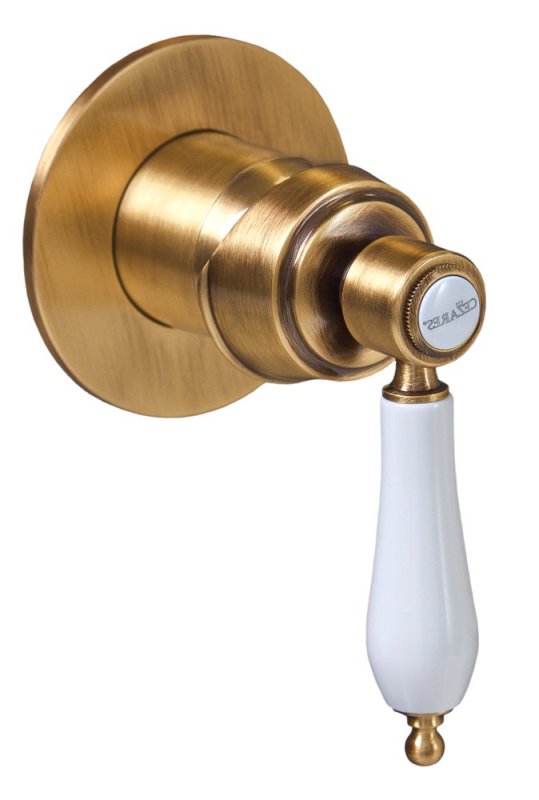 смеситель для душа cezares aphrodite-dim2-02-bi встраиваемый, бронза, ручка белая