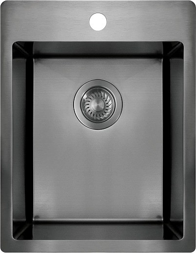 кухонная мойка deante olfato precious titanium zpo_d10e 39x50,5 титан