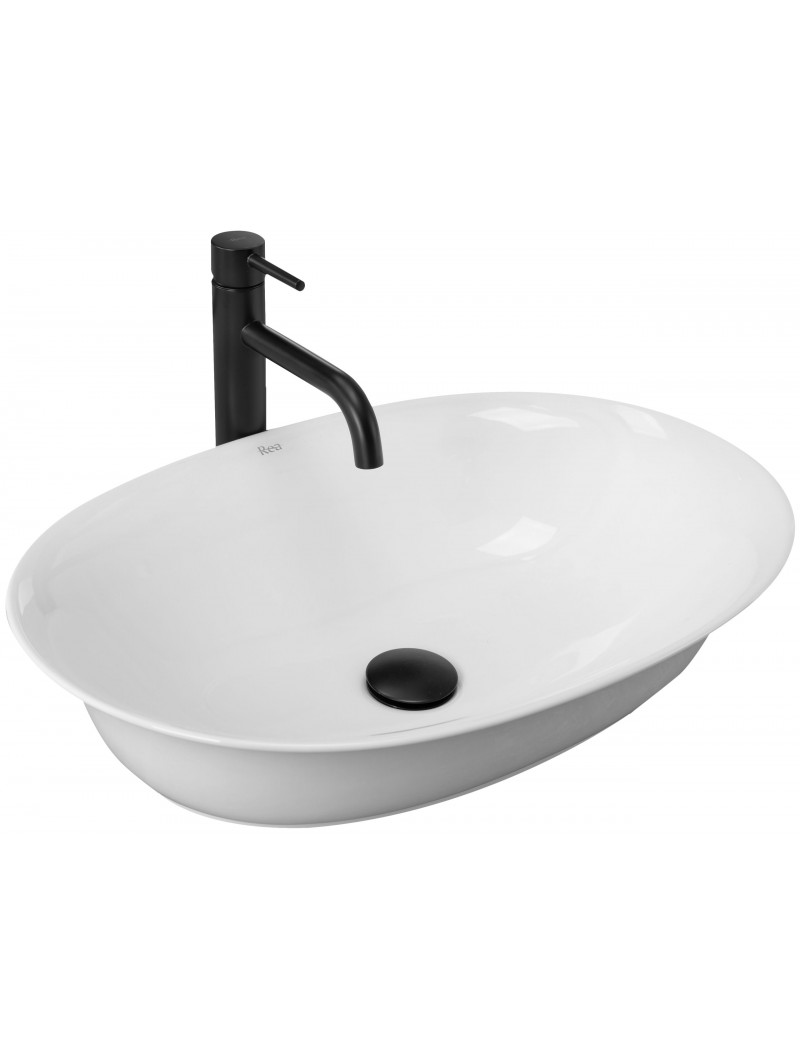 умывальник rea roma 56x40 белый