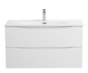 тумба подвесная belbagno marino bianco opaco 100 см  белая матовая
