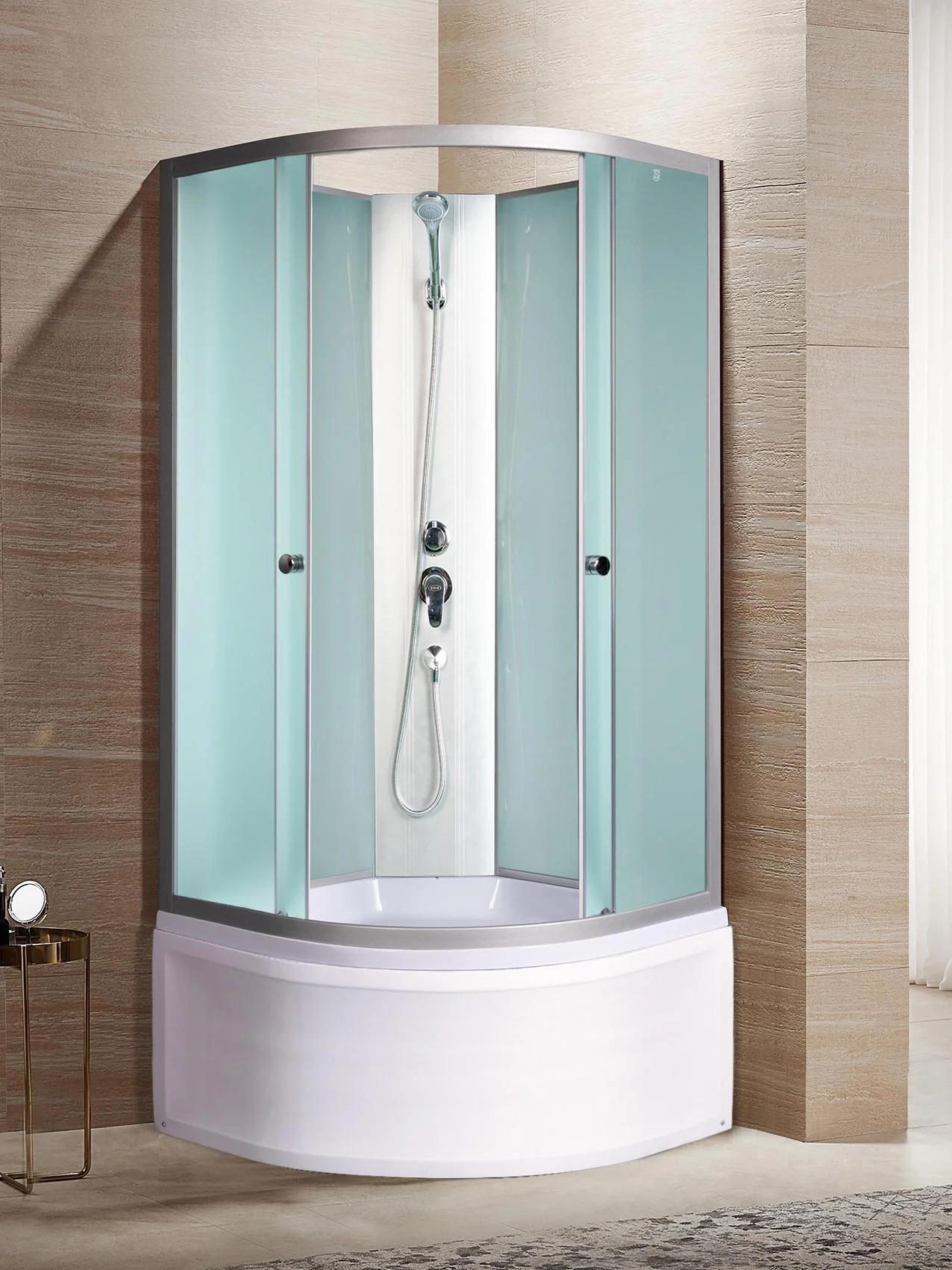 душевая кабина river nara light 90/44 mt без крыши 90x90