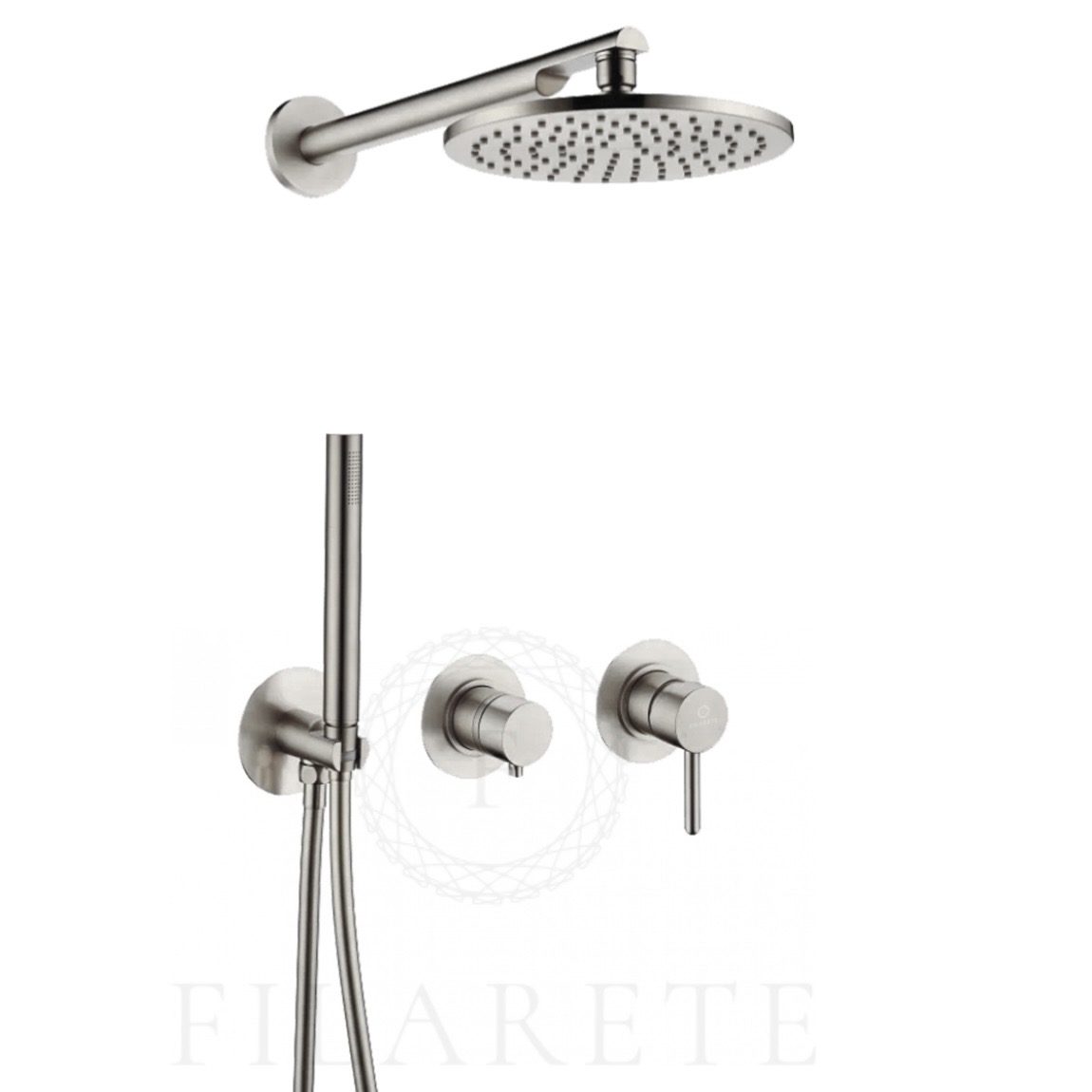 душевая система скрытого монтажа filarete roun fl1030nk никель