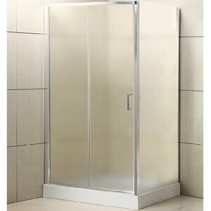 душевой уголок belbagno uno-195 120x90 стекло рифленое / профиль хром