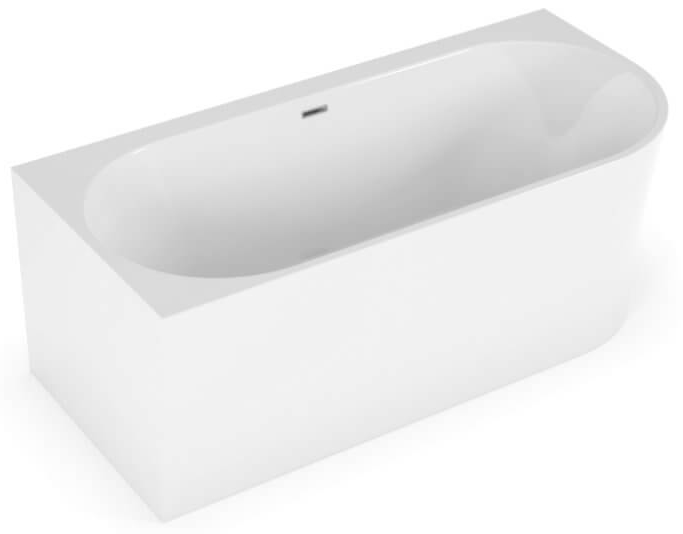ванна акриловая polimat sola 160x75 белая левая