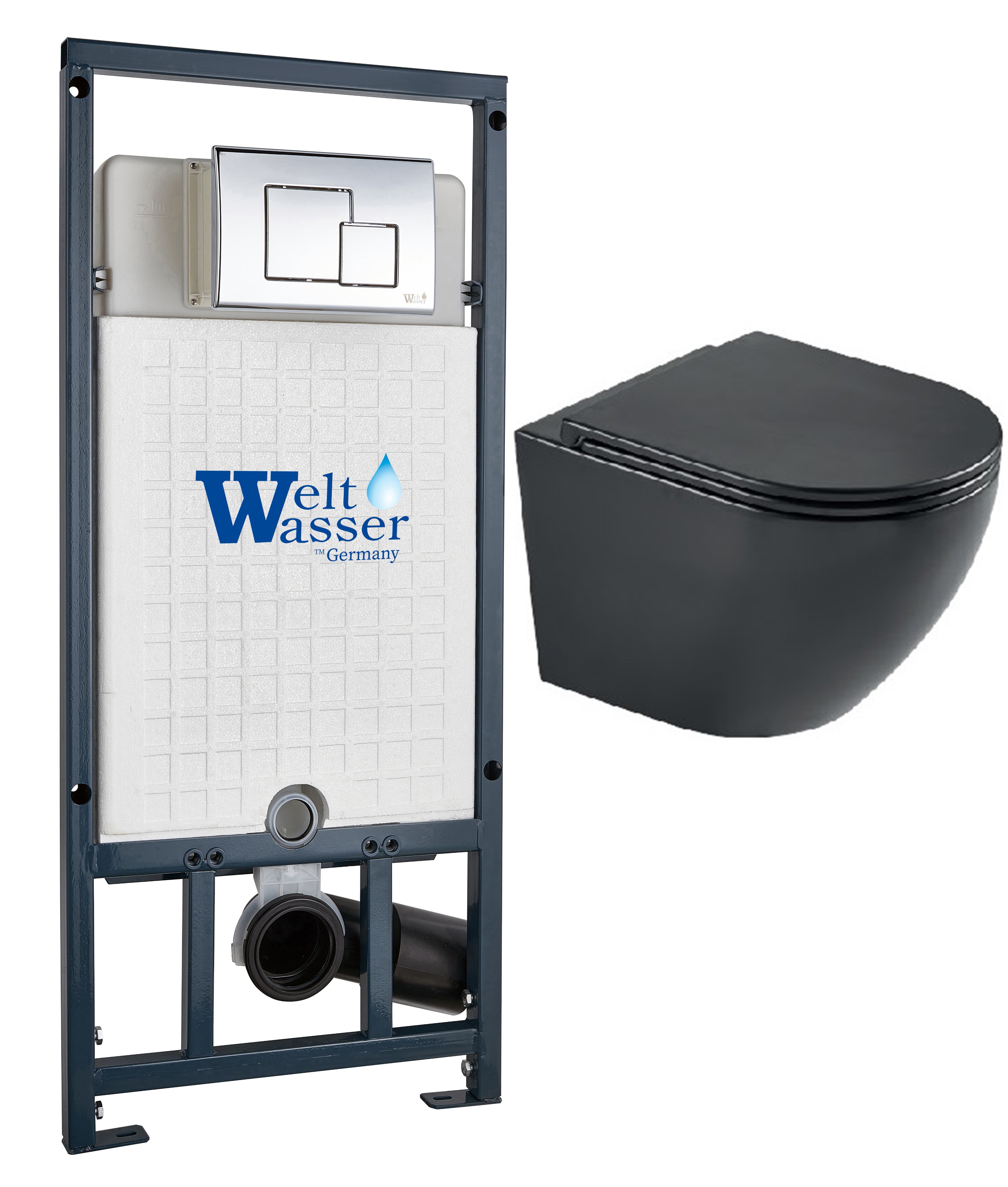 комплект инсталляции welt-wasser marberg 507 с унитазом merzbach 043 mt-bl и клавишей смыва mar 507 se-cr хром