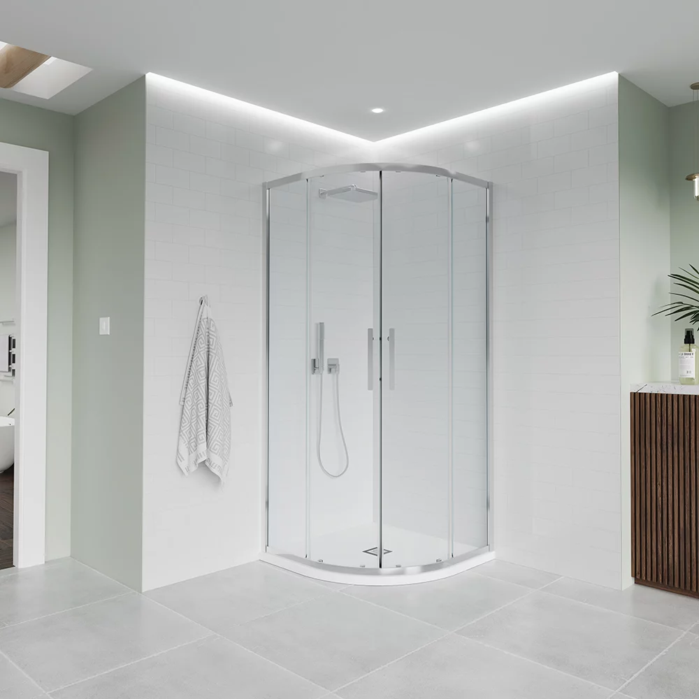 душевой уголок veconi evo 200 ch 90x90 прозрачные стекла / профиль хром