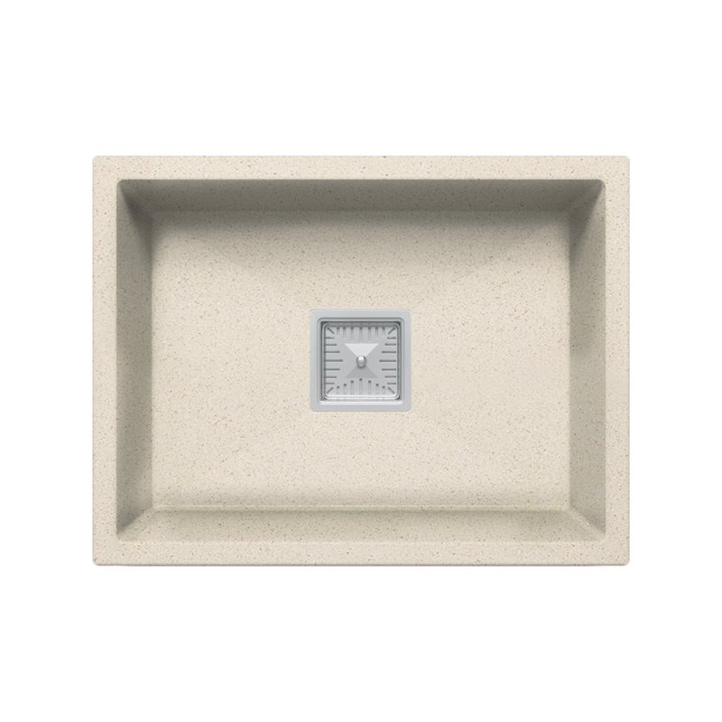кухонная мойка polygran blade 550 55x42 кремовый