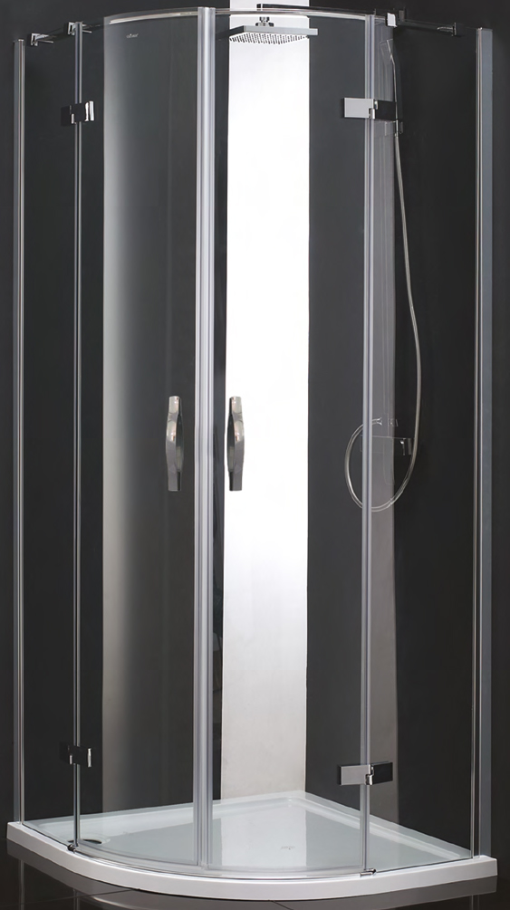 душевой уголок cezares bergamo-w-r-2-100-arco-c-cr-iv