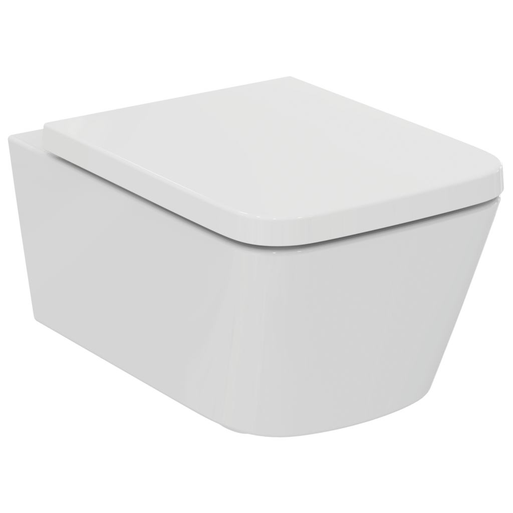 подвесной унитаз ideal standard blend cube t368601 36,5x54,5 безободковый белый softclose