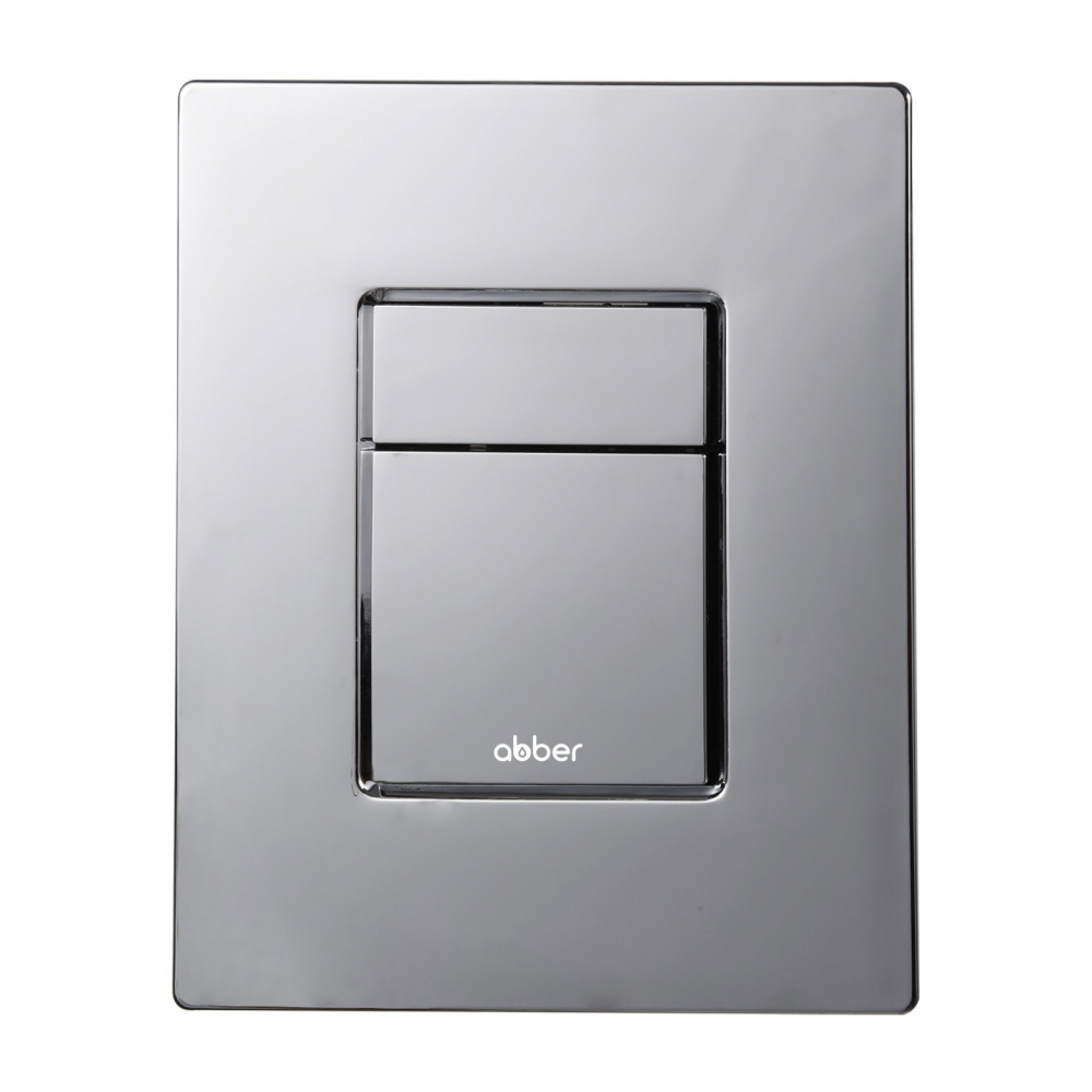 клавиша смыва abber ac0123 хром глянец
