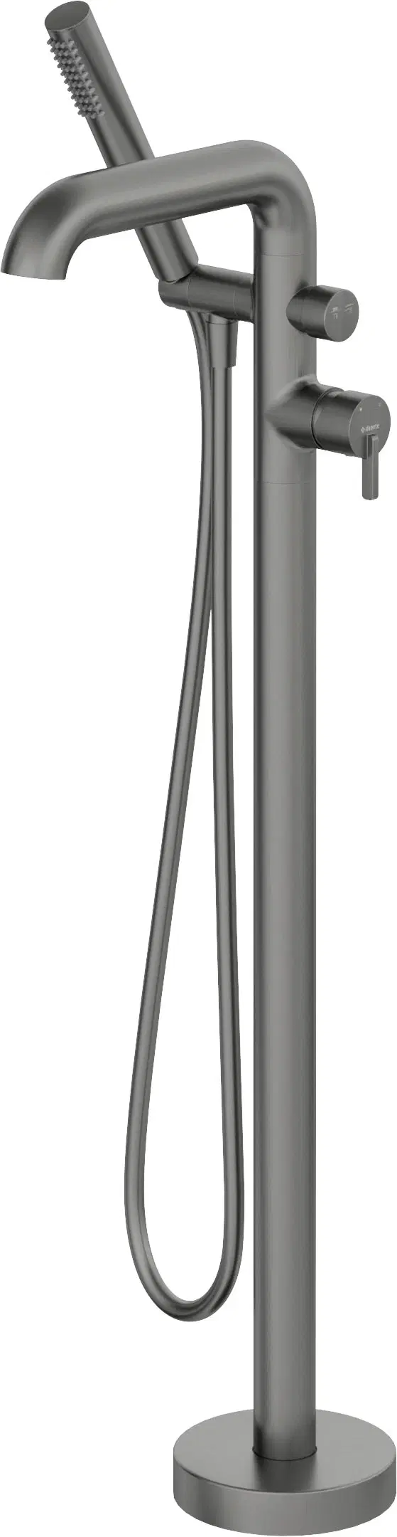 смеситель напольный deante silia titanium bqs_d17m титан