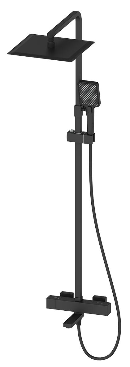 душевая стойка oliveeka ol-739901-mb черный матовый