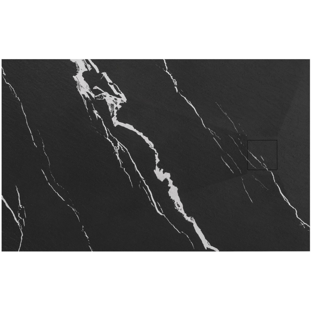 душевой поддон rea magnum carrara black 80x100 черный мрамор