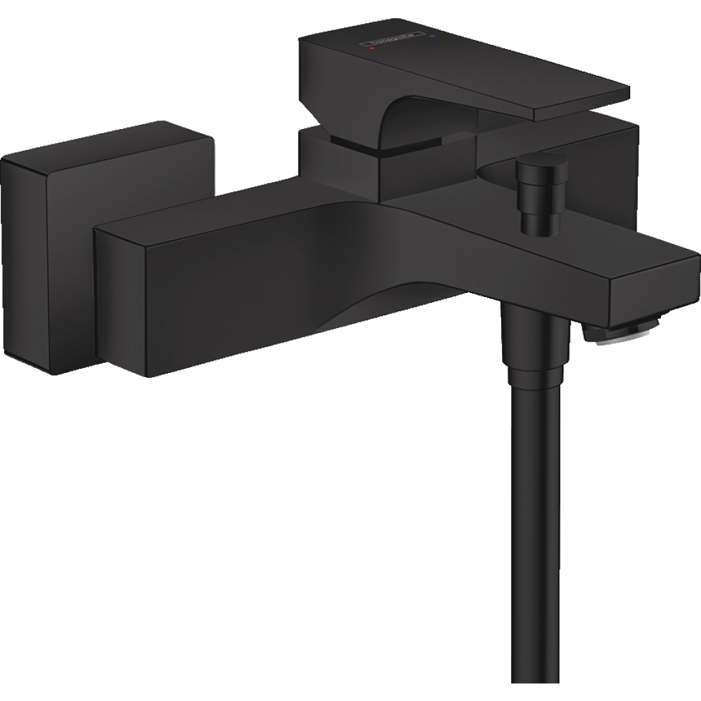 смеситель для ванны hansgrohe metropol 32540670 матовый черный