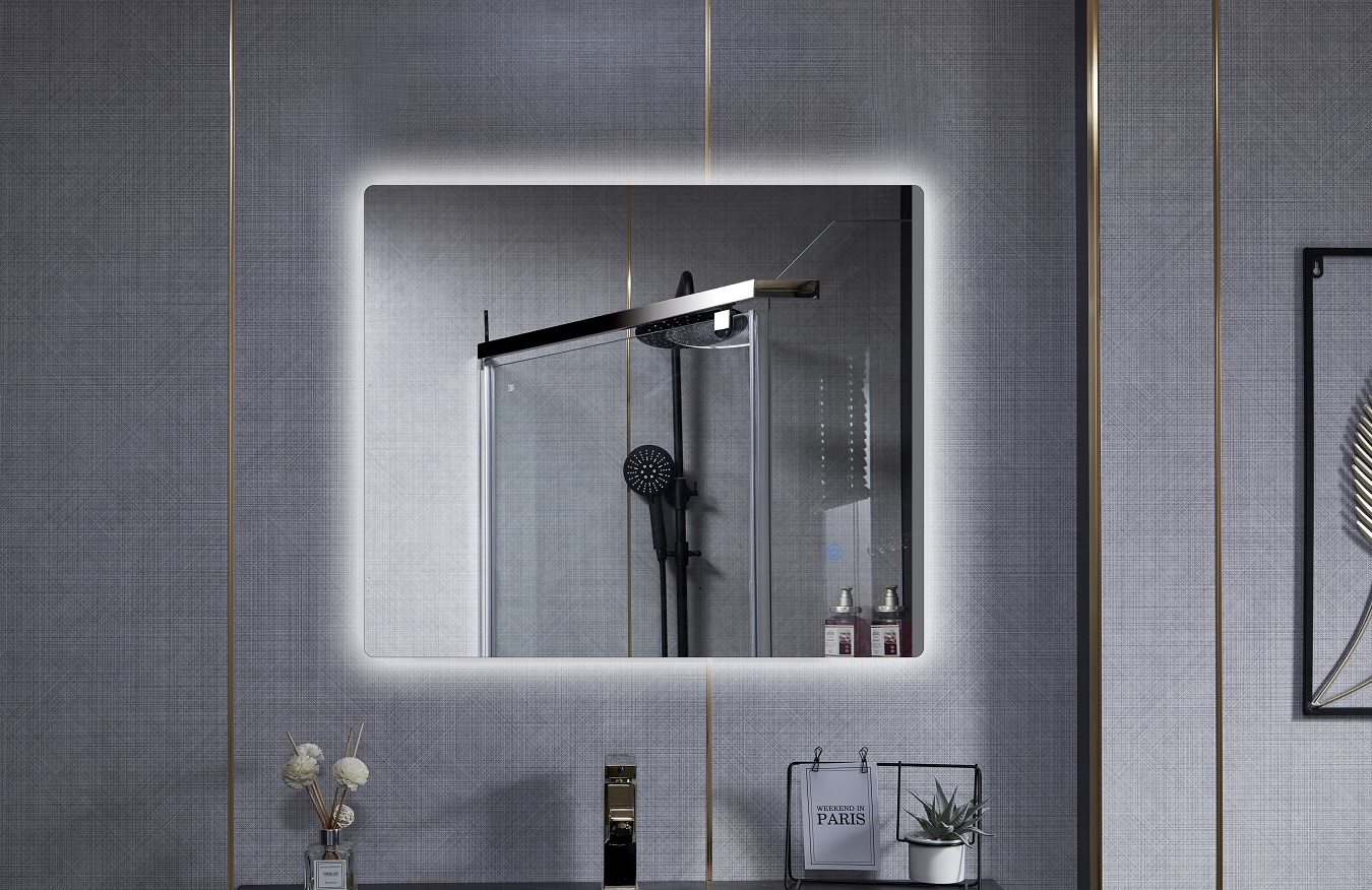 зеркало roxen pure 90x70 с led подсветкой